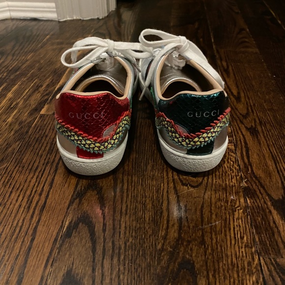 Gucci ace embroidered silver snake. - Picture 3 of 3